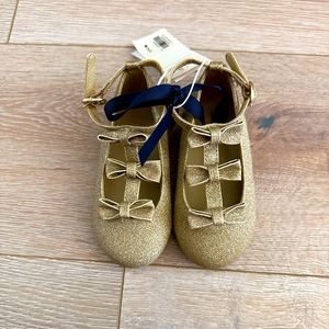 Janie and Jack Girls Shimmer Dress Shoes